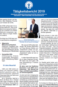 Tätigkeitsbericht IGFM 2019