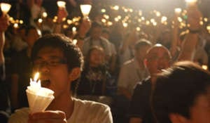 Die Hongkonger Polizei verbietet Mahnwache zum Tiananmen-Massaker.