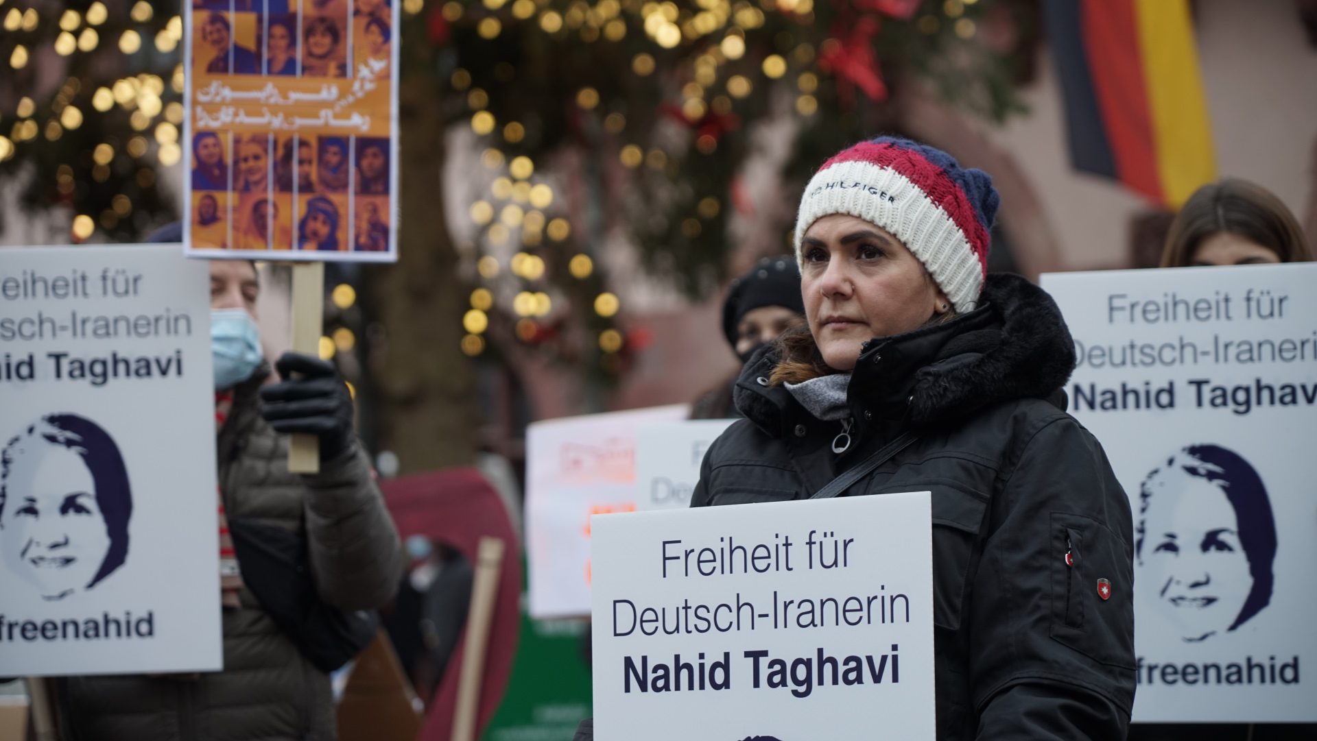 Mariam Claren. die Tochter von Nahid Taghavi fordert ihre Freilassung