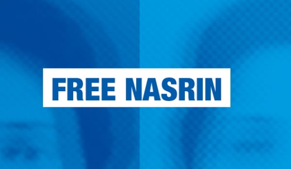 Borschüre zu Nasrin Sotoudeh