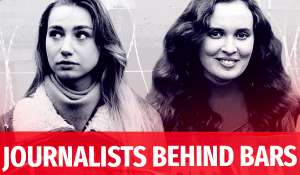 Die inhaftierten belarussischen Journalistinnen Darya Chultsova und Katsiaryna Andreyeva des Senders Belsat TV.
