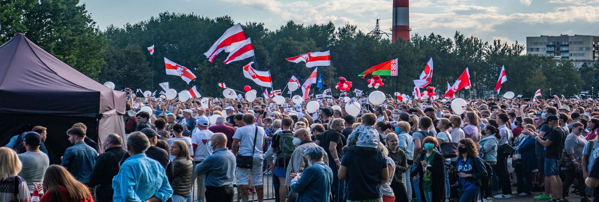 Protestkundgebung der belarusischen Demokratiebewegung