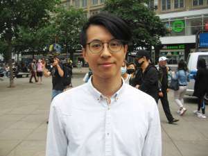 Ray Wong, der erste Hongkonger, der in Deutschland Asyl erhalten hat.