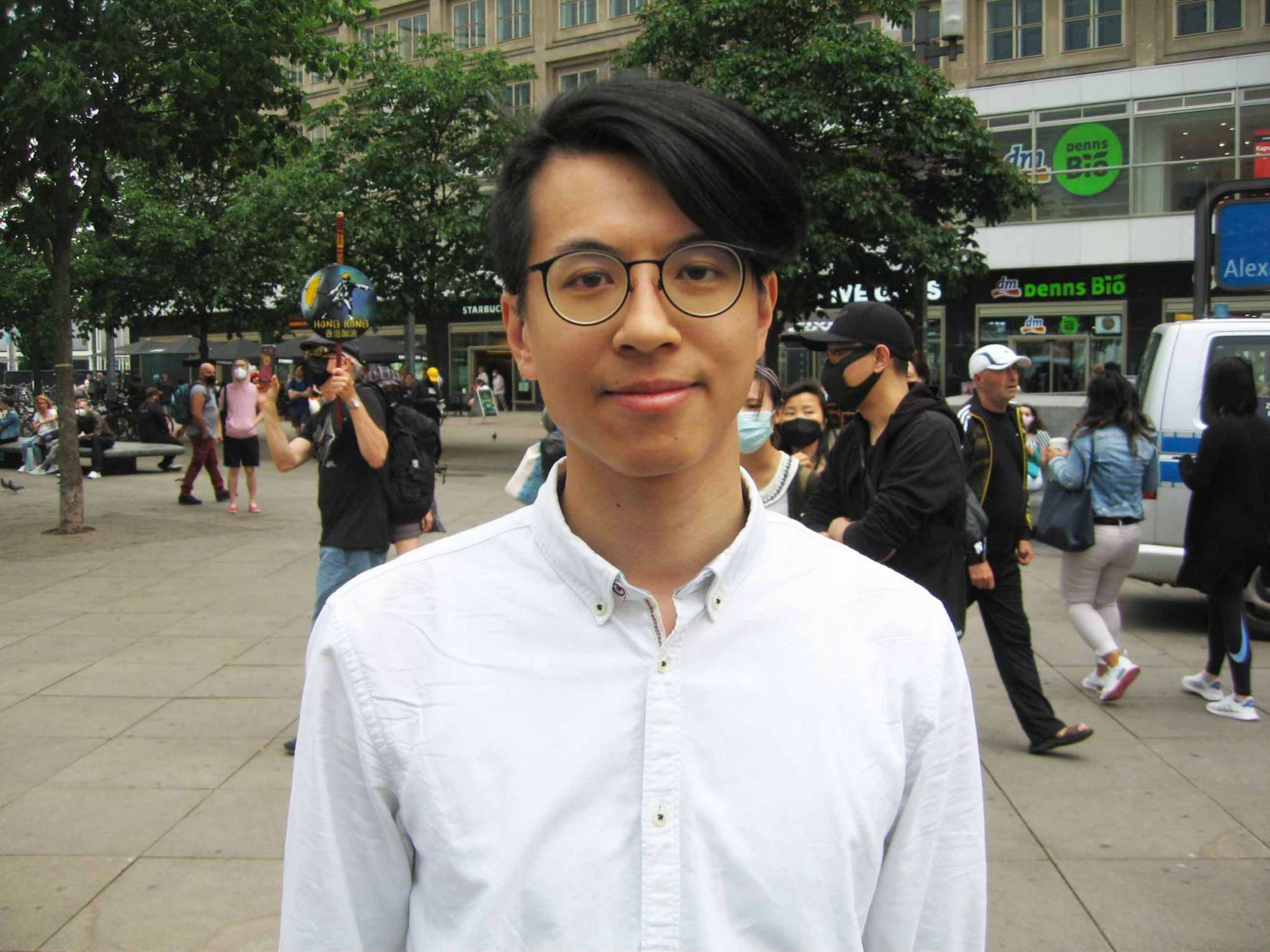 Ray Wong, der erste Hongkonger, der in Deutschland Asyl erhalten hat.
