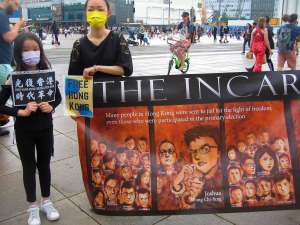 Demo für Hongkong in Berlin, 12.06.2021