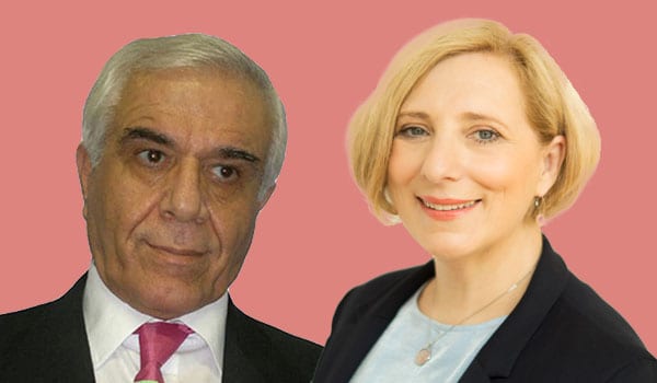 Arzhang Davoodi und Daniela de Ridder (SPD)