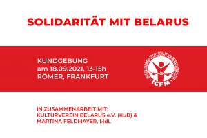 Save the Date Belarus Kundgebung der IGFM