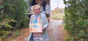 Olga-Karatch-Nasch-Dom-Empfangnahme-des-Hilfstransporters-der-IGFM