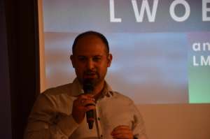 Valerio Krüger beim Iran-Forum der IGFM In München