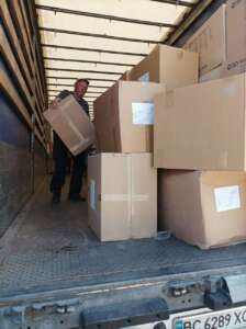 Humanitärer Hilfstransport für Tscherwonohrad