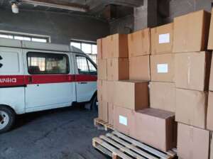 Humanitärer Hilfstransport für Tscherwonohrad