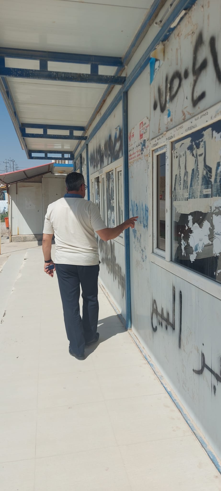 Aufbau der Bäckerei in Camp Mam Rashan