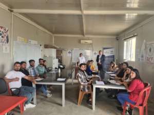 Absolventen eines IGFM-Deutschkurses in Camp Esyan