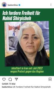 Badum zu Nahid Shirpisheh auf Instagram