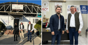 Khalil Al-Rasho mit den Leitern der Flüchtlingscamps Kabartu und Mamrashan