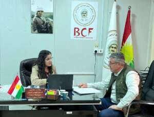 Khalil mit Camp Managerin Hewan Fahmi Hassan