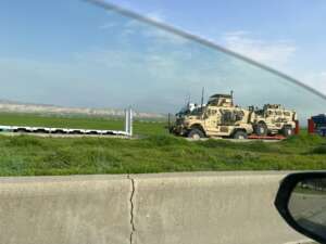 US Militär in Kurdistan auf dem Weg von Erbil Richtung türkische Grenze