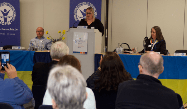 Jurgita Samoskiene spricht bei IGFM-Jahrestagung in Bonn