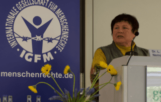Dr. Liubov Nemcinova spricht auf der 52- Jahrestagung der IGFM in Bonn