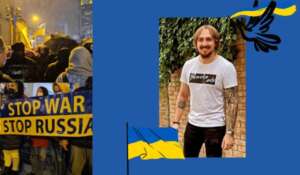 Der ukrainische Zivilist Andriy Korovkin in russischer Gefangenschaft