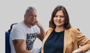 Oleksandr Kurdin und Sara Nanni