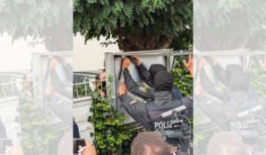Polizei schließt das Zentrum der Islamischen Kultur in Rödelheim, Frankfurt