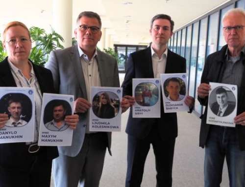 Pressegespräch in Gießen: Verschleppte ukrainische Zivilisten sichtbar machen