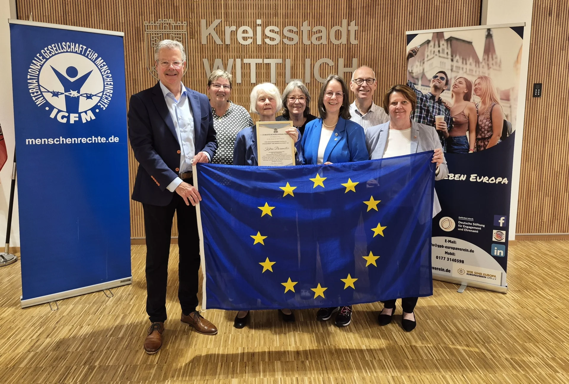 Europapreis für Katrin Bornmüller. Foto: Andreas Röchter, Aachener Zeitung