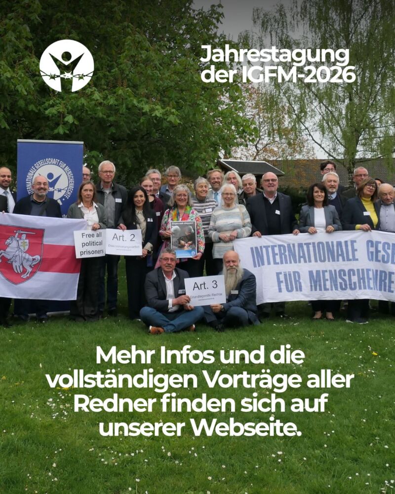 Image for the Tweet beginning: Die IGFM-Jahreskonferenz 2026 – Stimmen